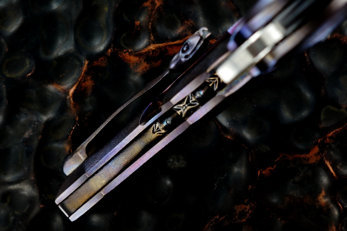 Rick Lala (Korth Cutlery) Custom Deluxe Reptile Flipper