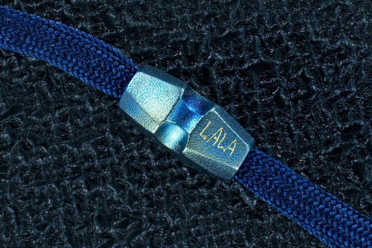 A Pair of Rick Lala (Korth) Hand-ground Titanium Beads