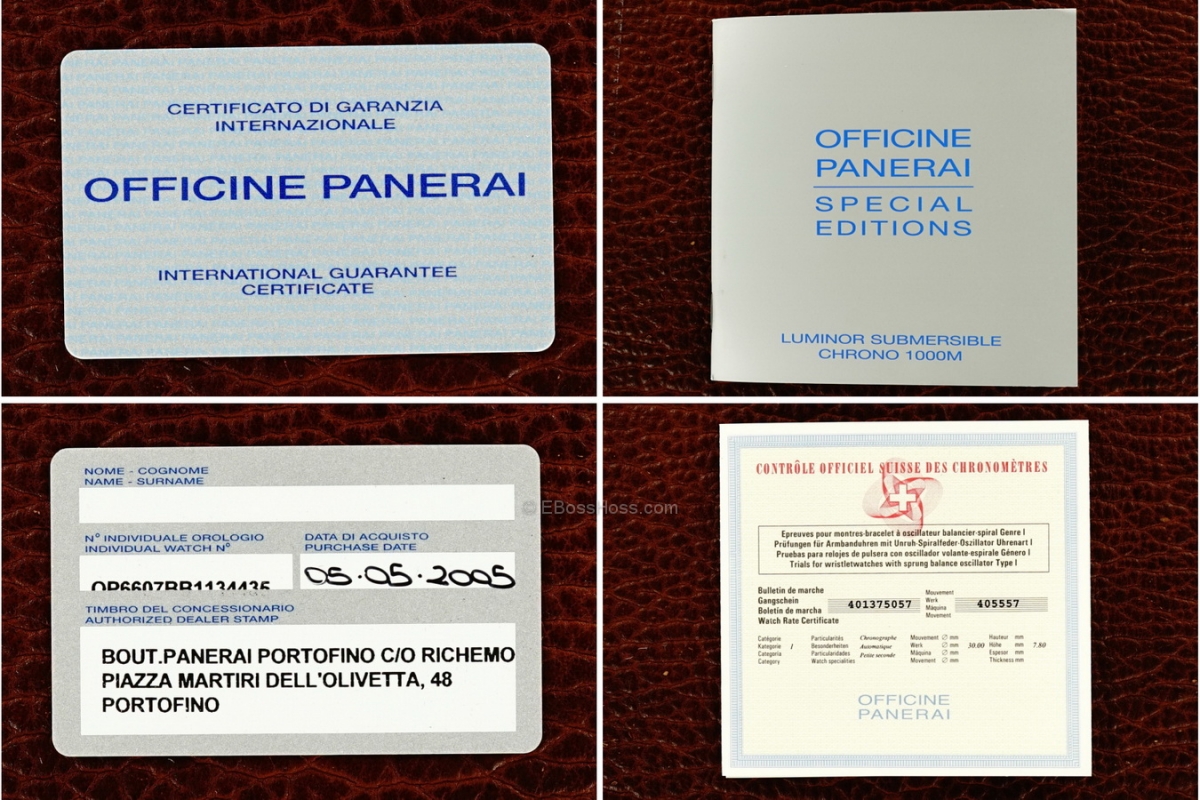 Panerai (Officine Panerai) 187 LUMINOR Submersible Chrono 1000 - 47MM - PAM00187