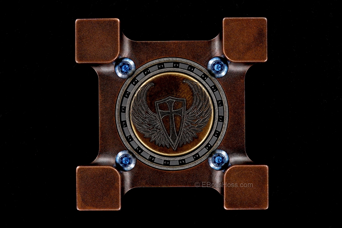 Steel Flame Tellurium Copper Ring Spin with Plug