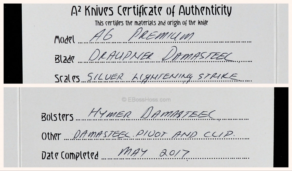 A2 Knives (Andre Thorburn & Andre van Heerden) & Tashi Bharucha Custom A6 Premium Flipper Collaboration