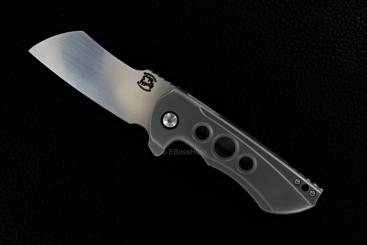 Michael Burch (Burchtree Bladeworks) Custom Chisel-ground Slim Dao Flipper