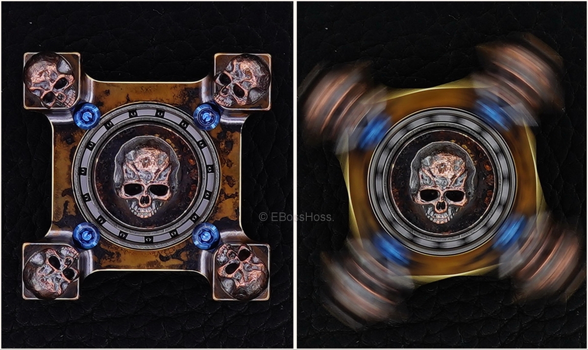 Steel Flame 3-D Copper Mini Warrior Ring Spin KillBoX - 3-D Slug