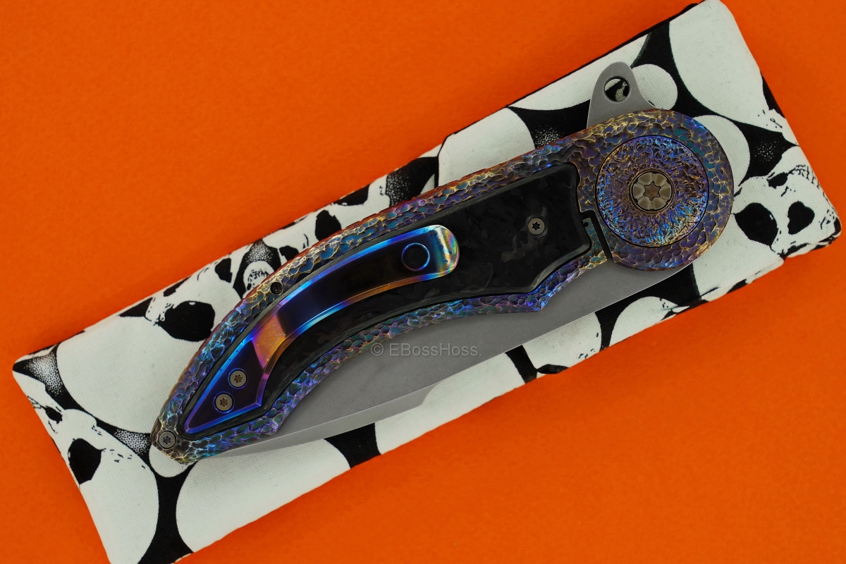 Gudy van Poppel Custom Stippled Framelock Flipper