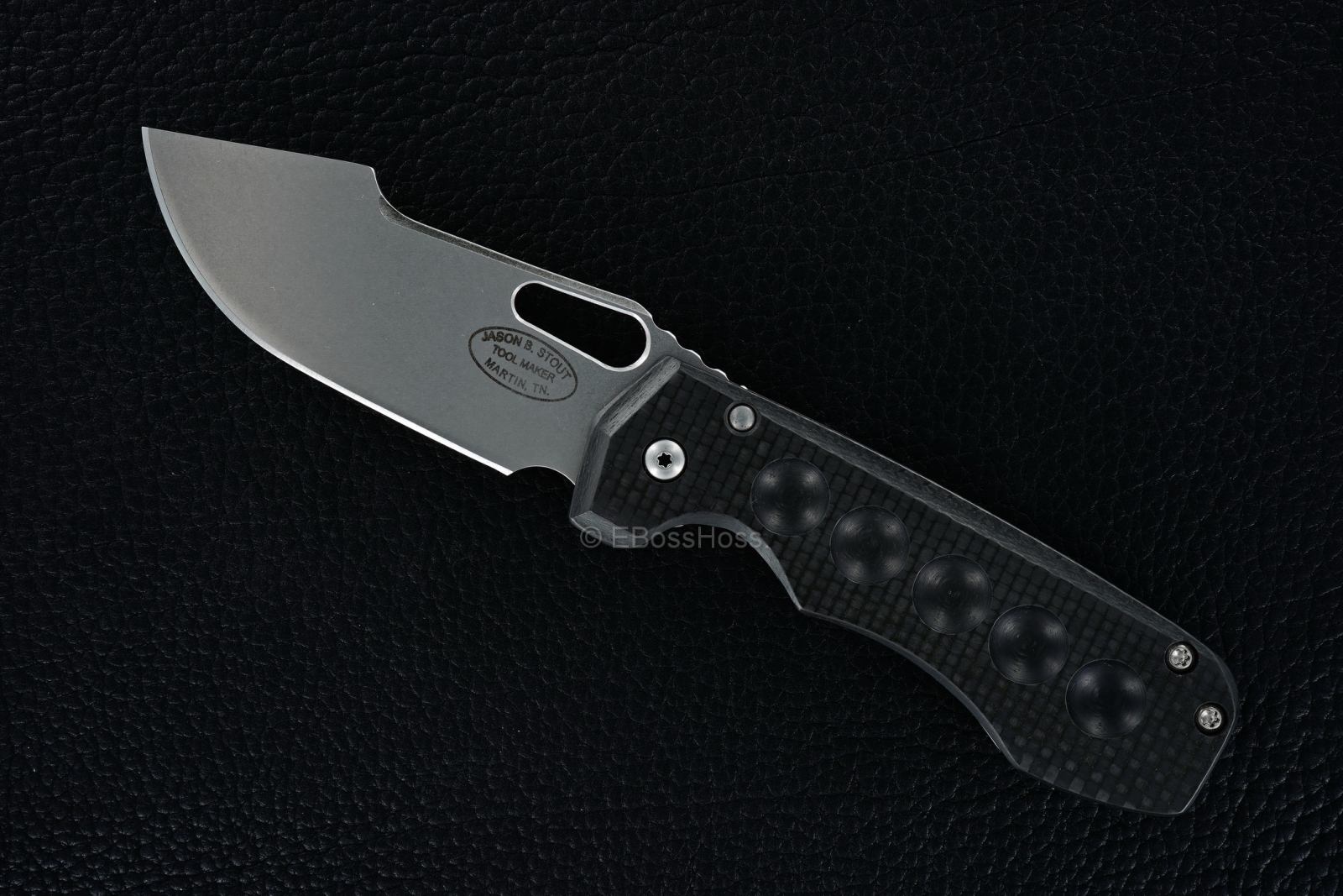 JB Stout Custom Blood and Thunder Framelock Folder