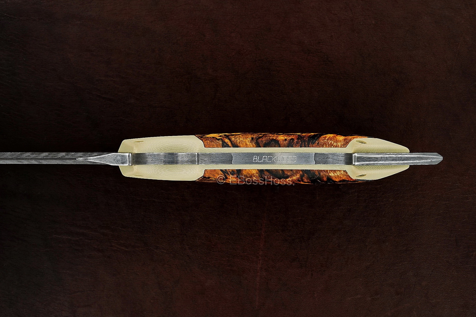 Neil Blackwood Custom Deluxe Spearpoint Recurve Fixed Blade