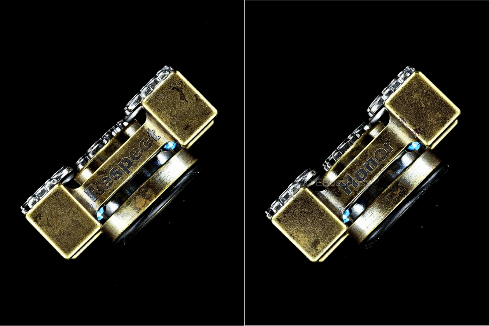 Steel Flame 3-D Hand Stippled Sterling-Silver Large Dog Paw Ring Spin KillBoX