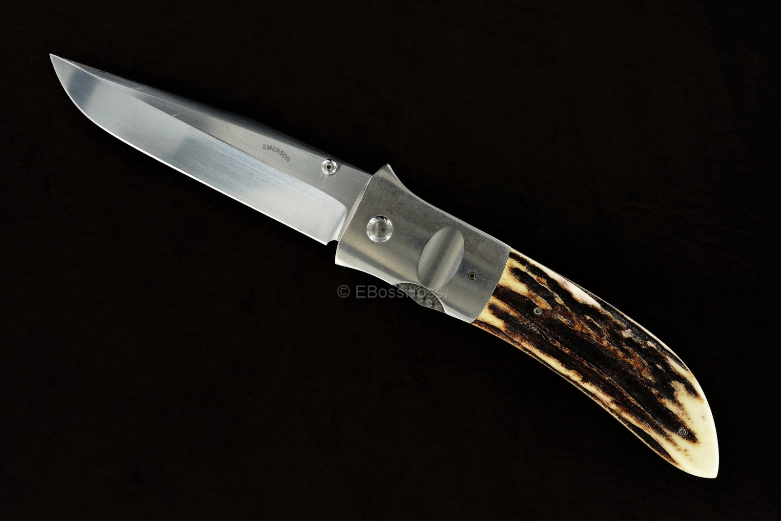 Ernest Emerson Custom Halfmoon Stag Pretac - Viper Series Predecessor