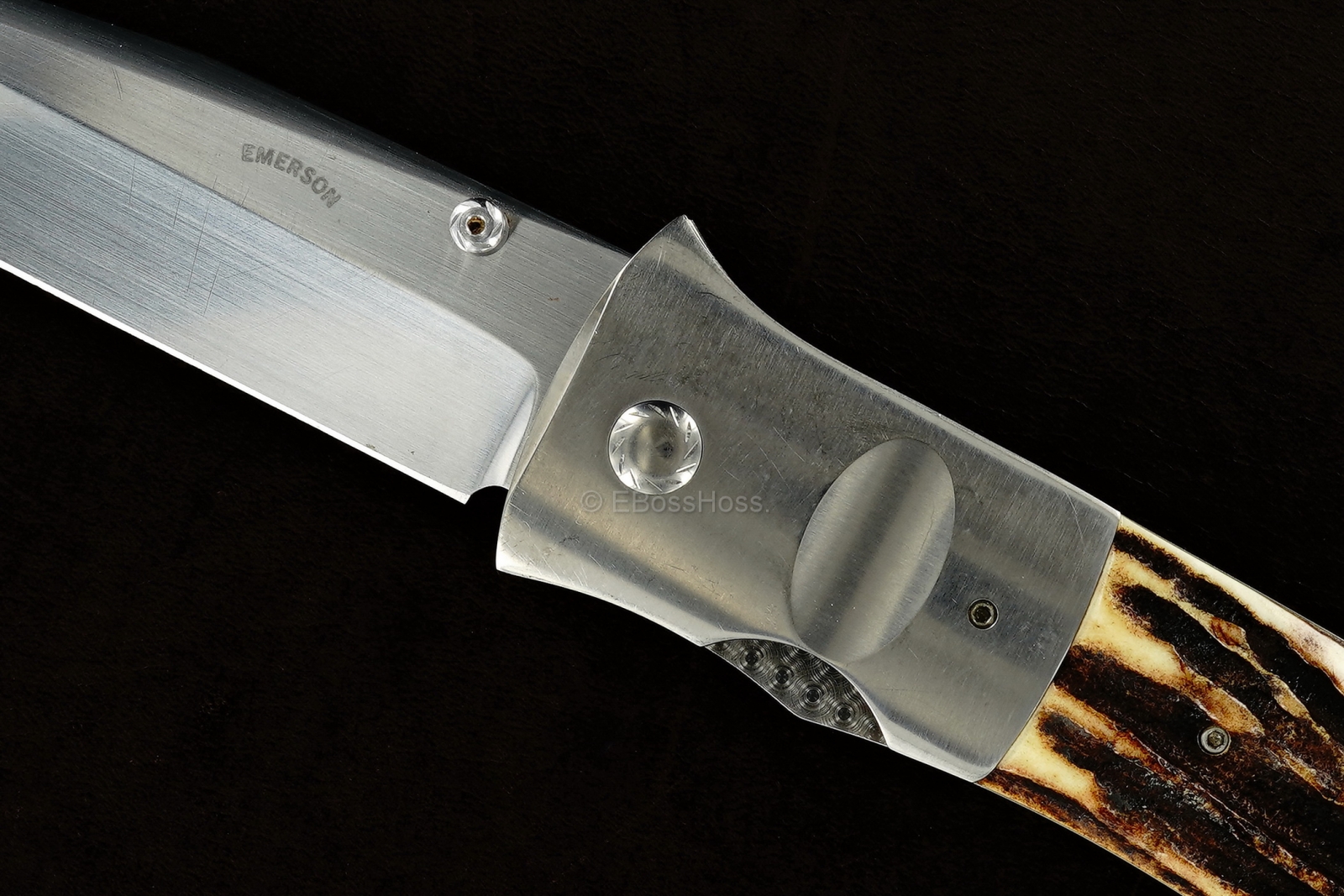 Ernest Emerson Custom Halfmoon Stag Pretac - Viper Series Predecessor