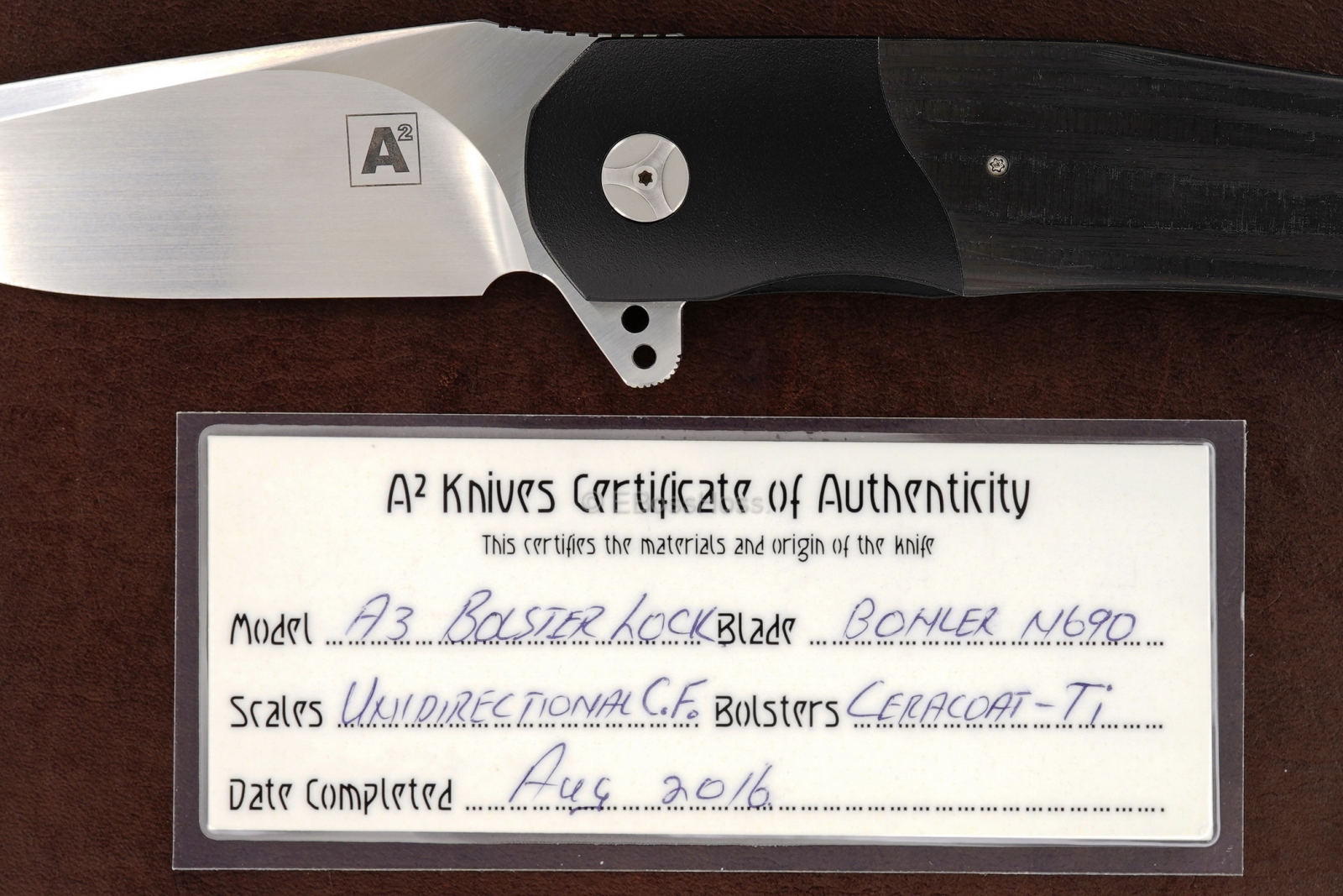 A2 Knives (by Andre Thorburn & Andre van Heerden) Custom Deluxe A3 Flipper