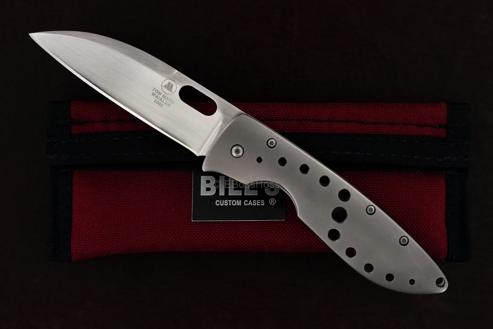 Tom Mayo Custom 6K Wharncliffe Framelock Folder