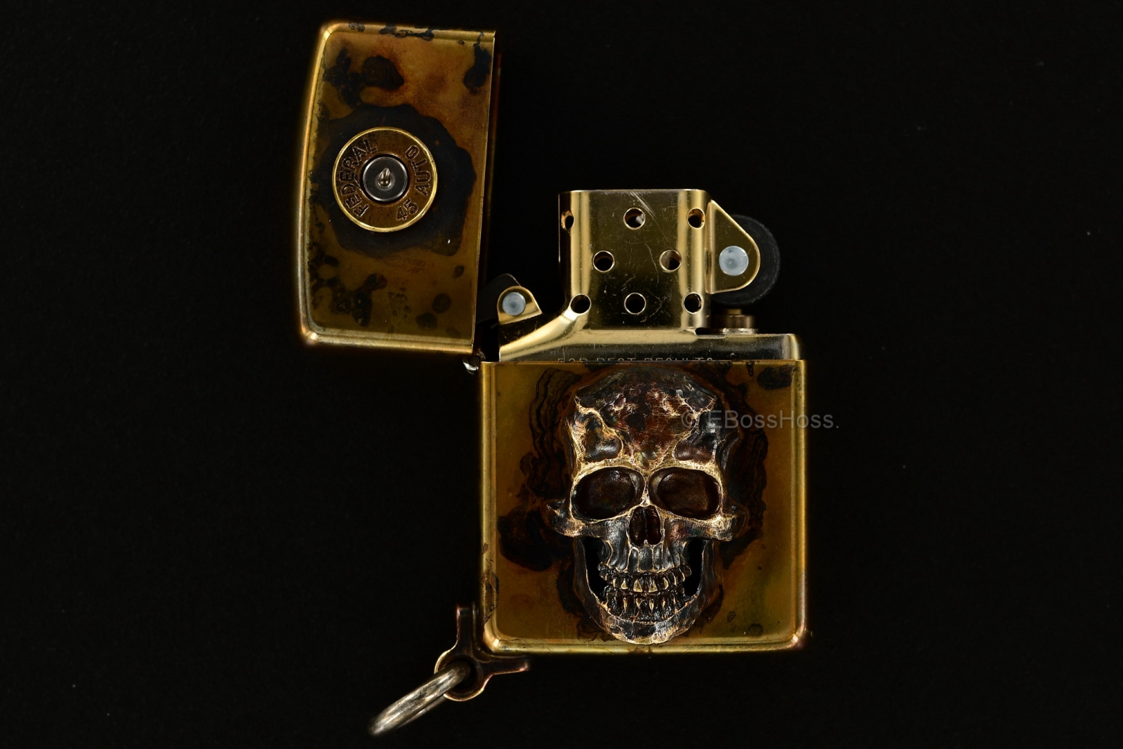 Steel Flame Custom Darkness Zippo Lighter