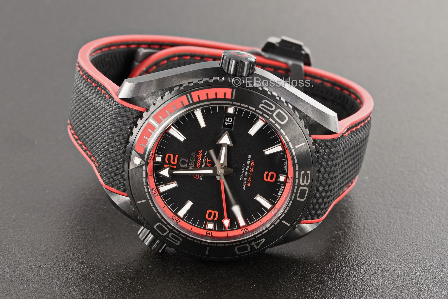 Omega Seamaster Planet Ocean Deep Black GMT