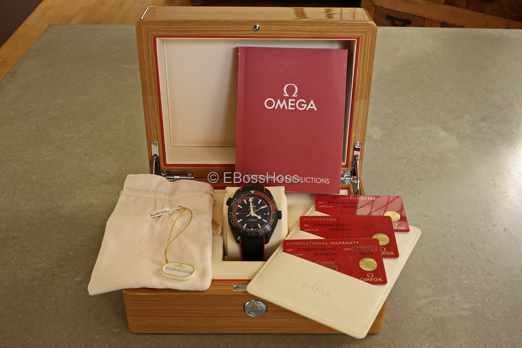 Omega Seamaster Planet Ocean Deep Black GMT