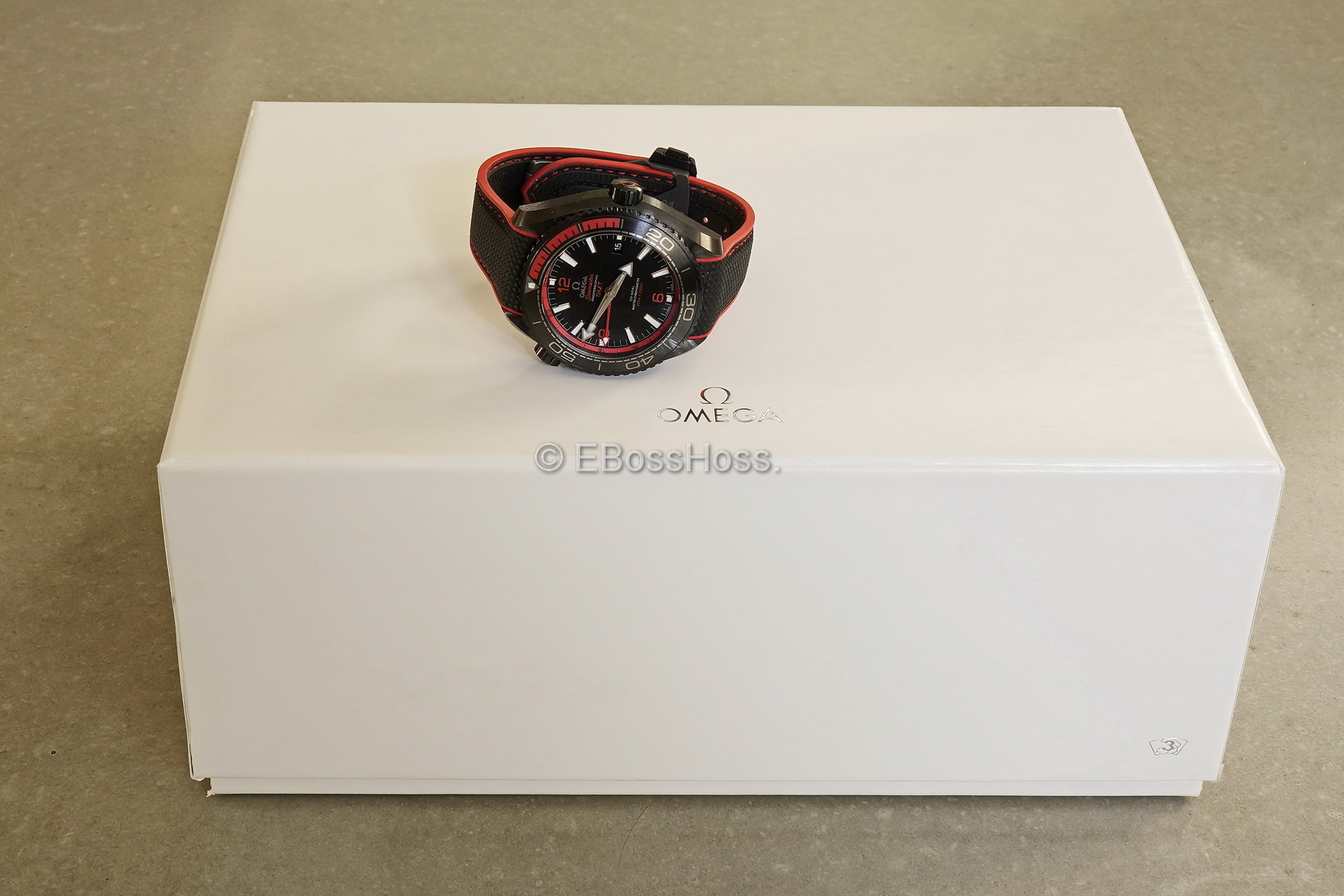 Omega Seamaster Planet Ocean Deep Black GMT