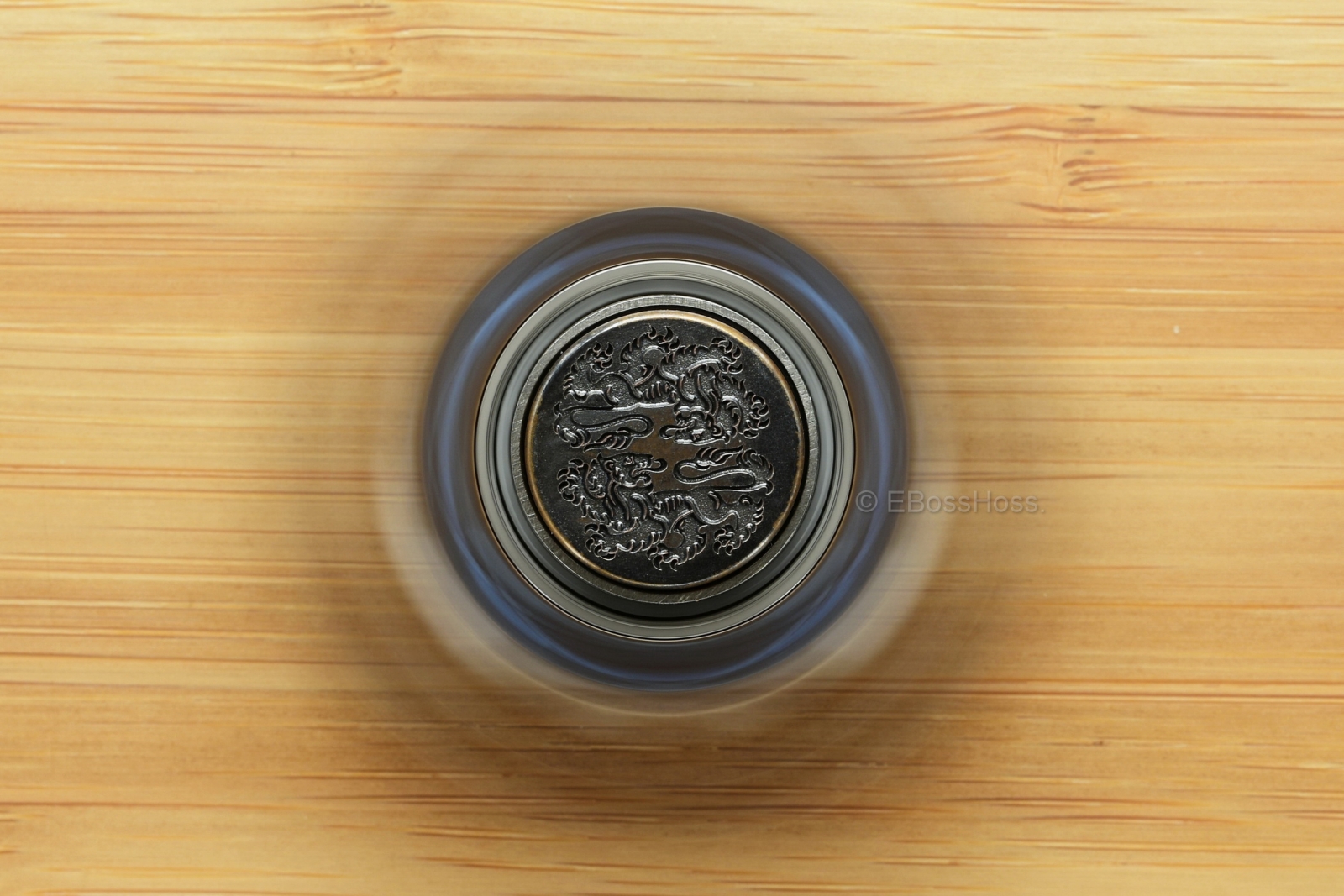 Steel Flame Ring Spin™ KillboX™ Double Lion Spinner & Slug