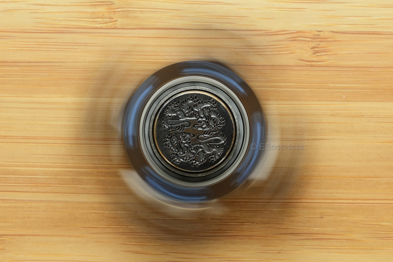 Steel Flame Ring Spin™ KillboX™ Double Lion Spinner & Slug