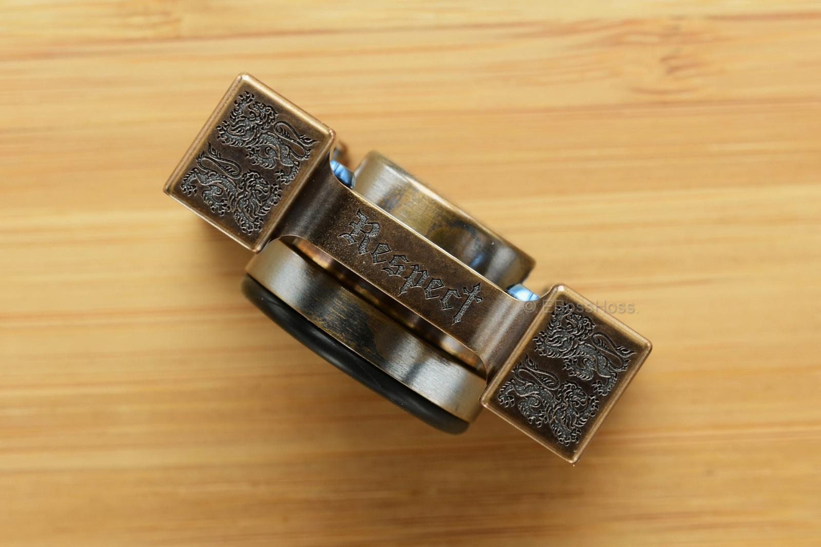 Steel Flame Ring Spin™ KillboX™ Double Lion Spinner & Slug