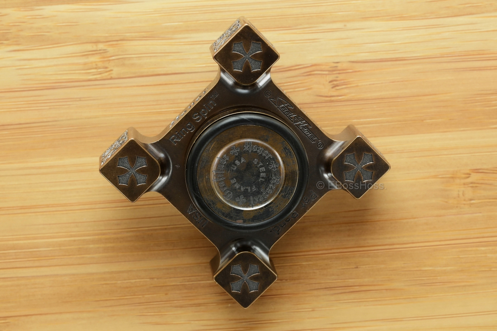 Steel Flame Ring Spin™ KillboX™ Double Lion Spinner & Slug