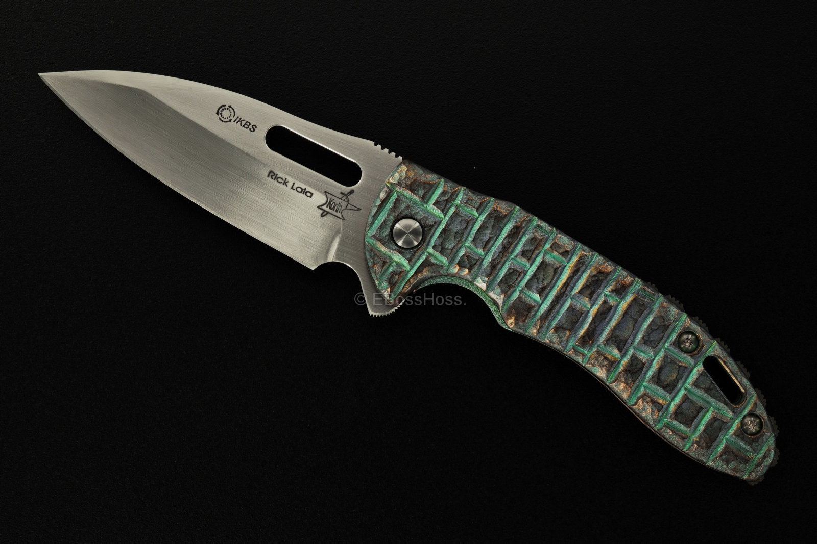 Korth Cutlery Sentry Flipper by Rick Lala, Carved by Rudy Lala