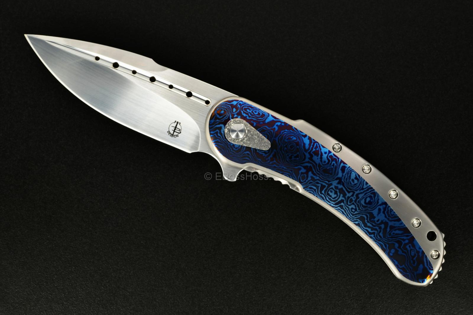 Todd Begg Knives Timascus Bodega Flipper