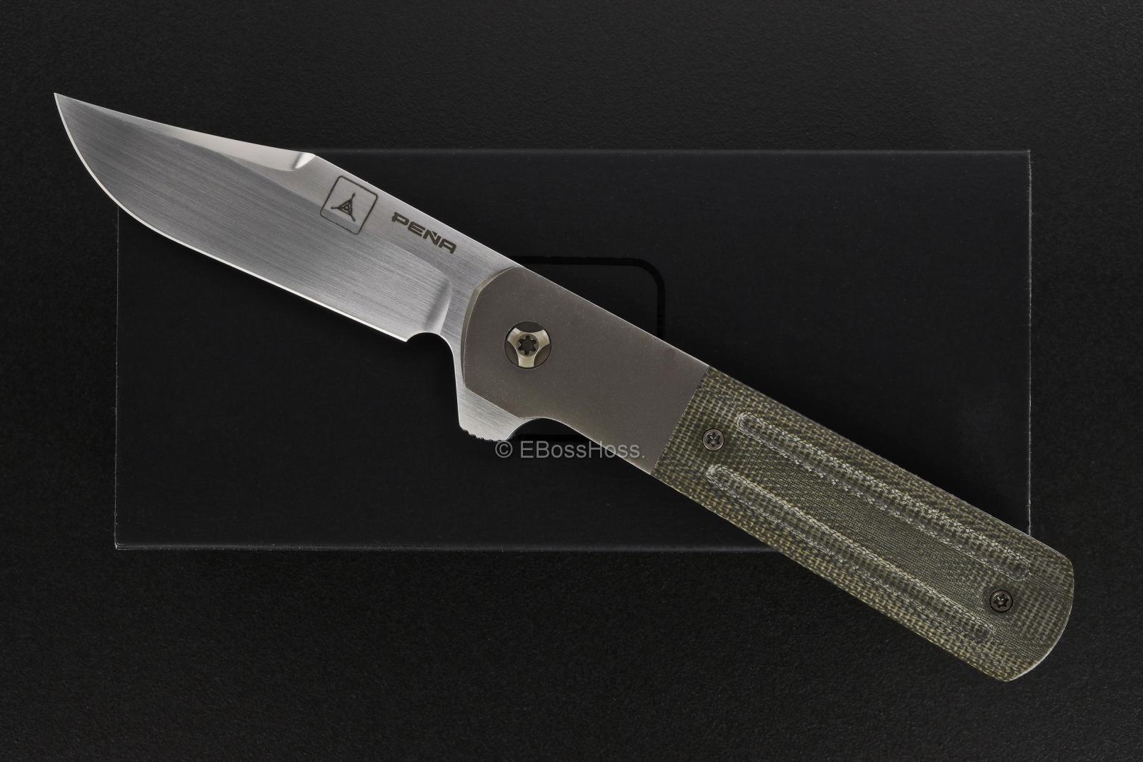 Enrique Peña - TADGear Custom Integral Bolsterlock Barlow Flipper