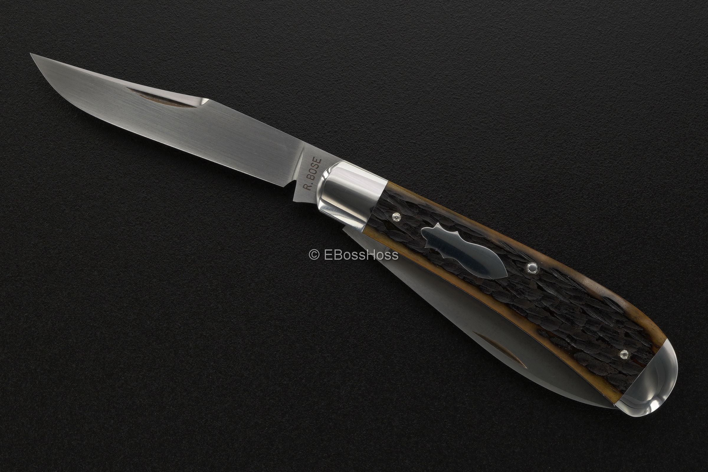 Reese Bose Custom Wharncliffe-Trapper Slip Joint