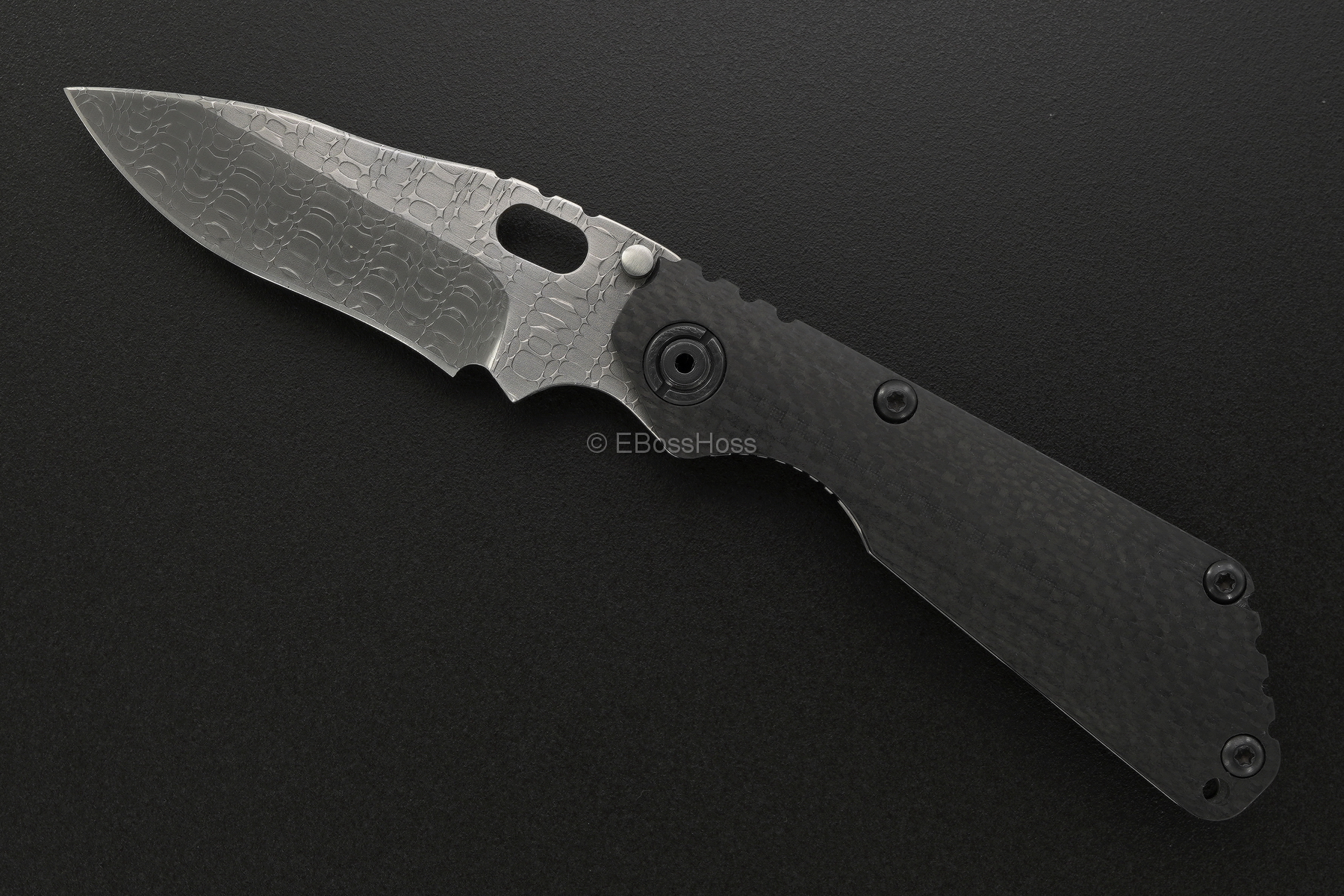 Duane Dwyer (Strider Knives) Custom Recurve Mosaic-Damascus SnG