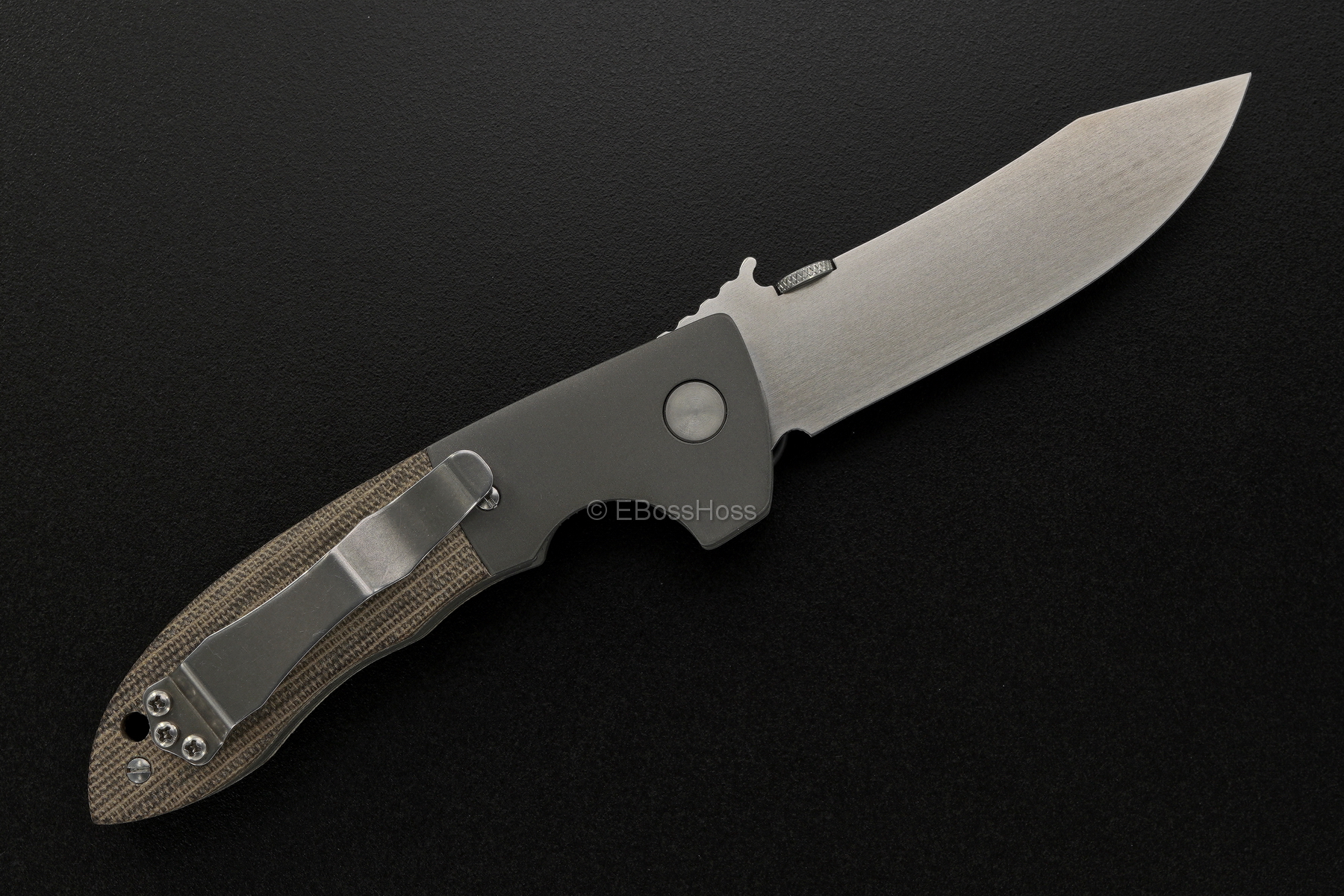 Ernie Emerson Custom Mini-CQC-8 (aka: Horseman) Waved