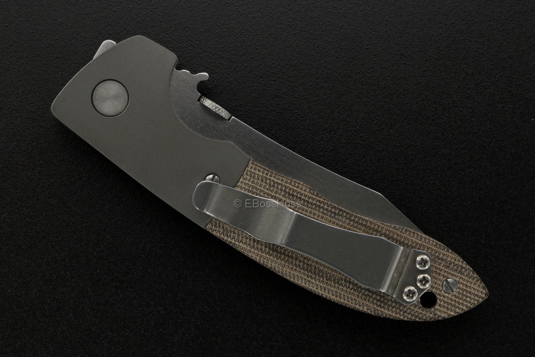 Ernie Emerson Custom Mini-CQC-8 (aka: Horseman) Waved