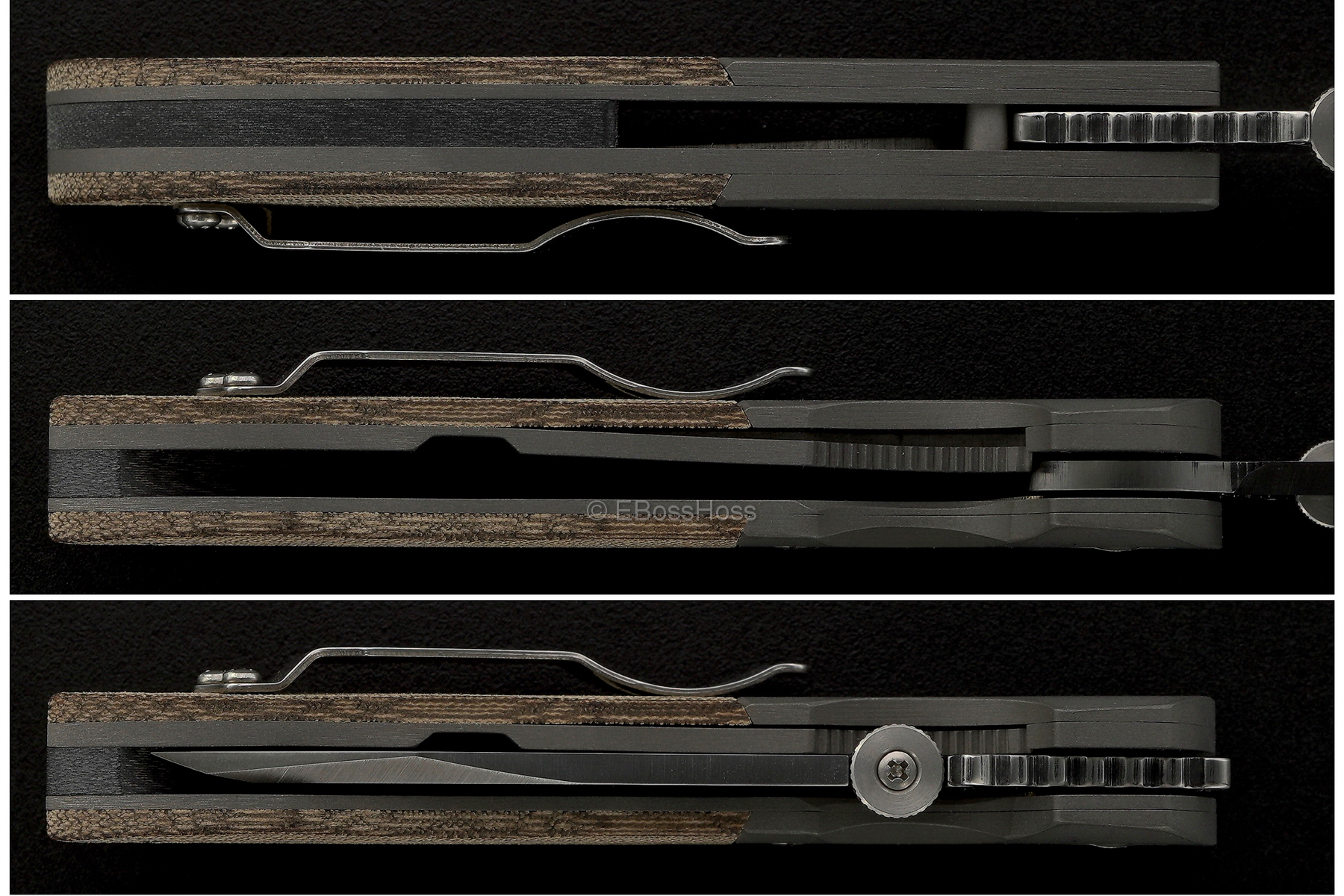 Ernie Emerson Custom Mini-CQC-8 (aka: Horseman) Waved