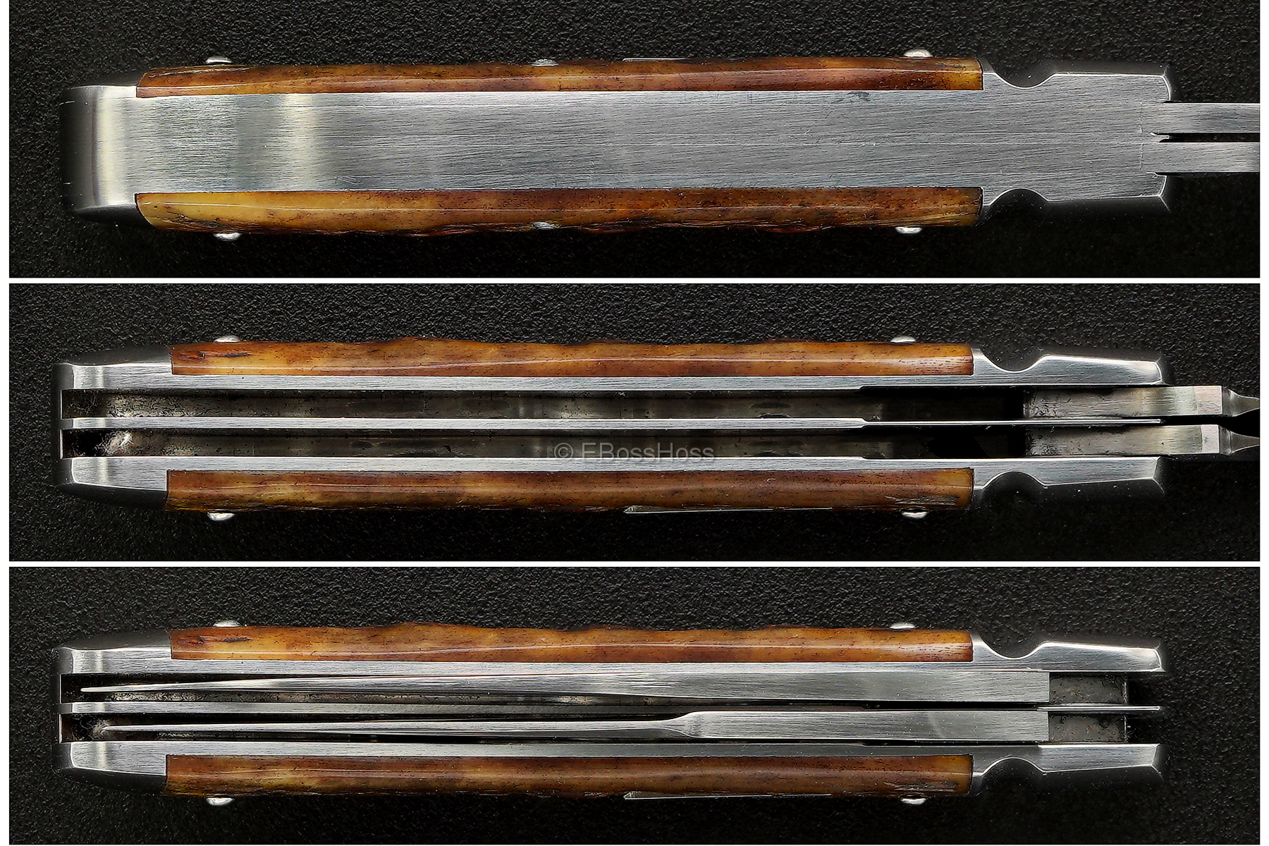 Dr T (David Tabor) Knives Custom Wharncliffe Trapper Slip Joint