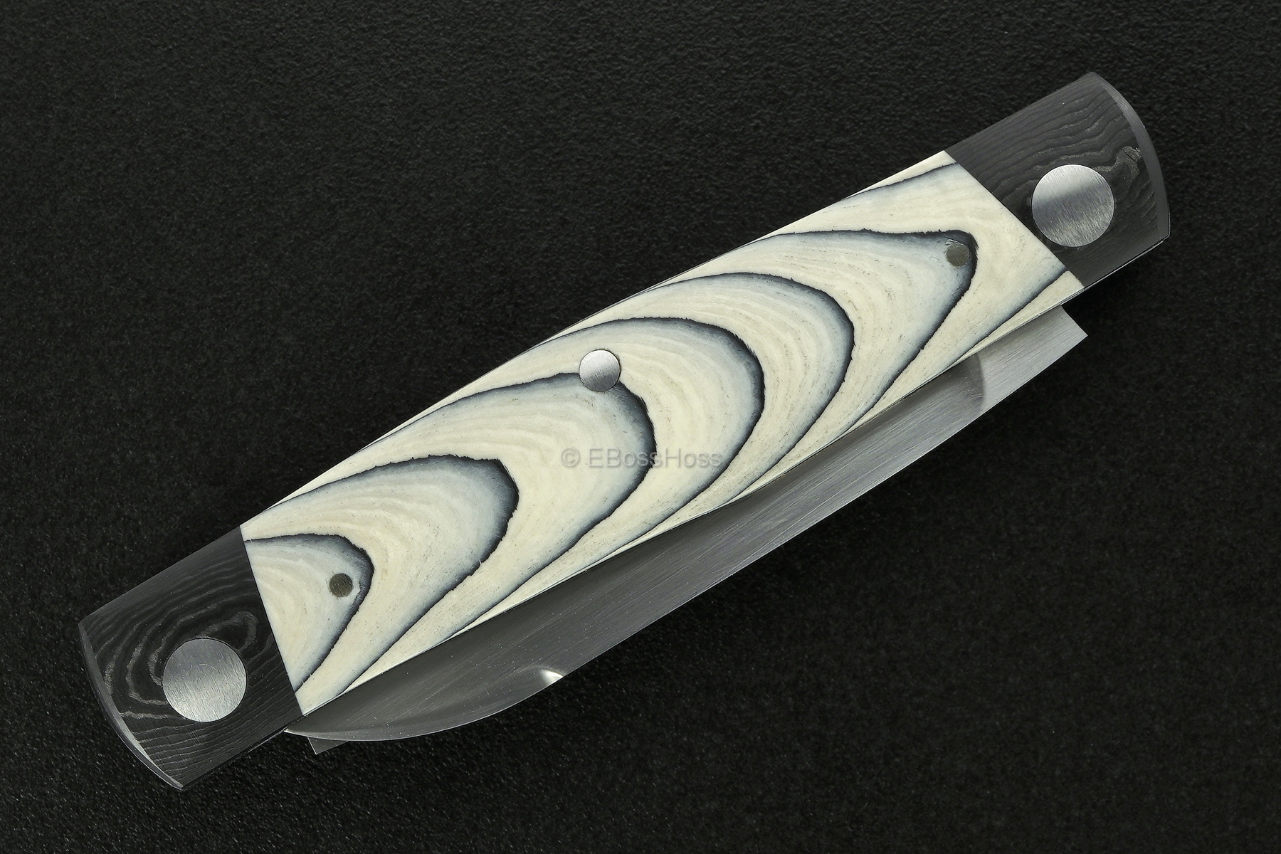 Dr T Knives / Tabor Custom Carbo-Quartz Diamond Cattle Knife Slip Joint