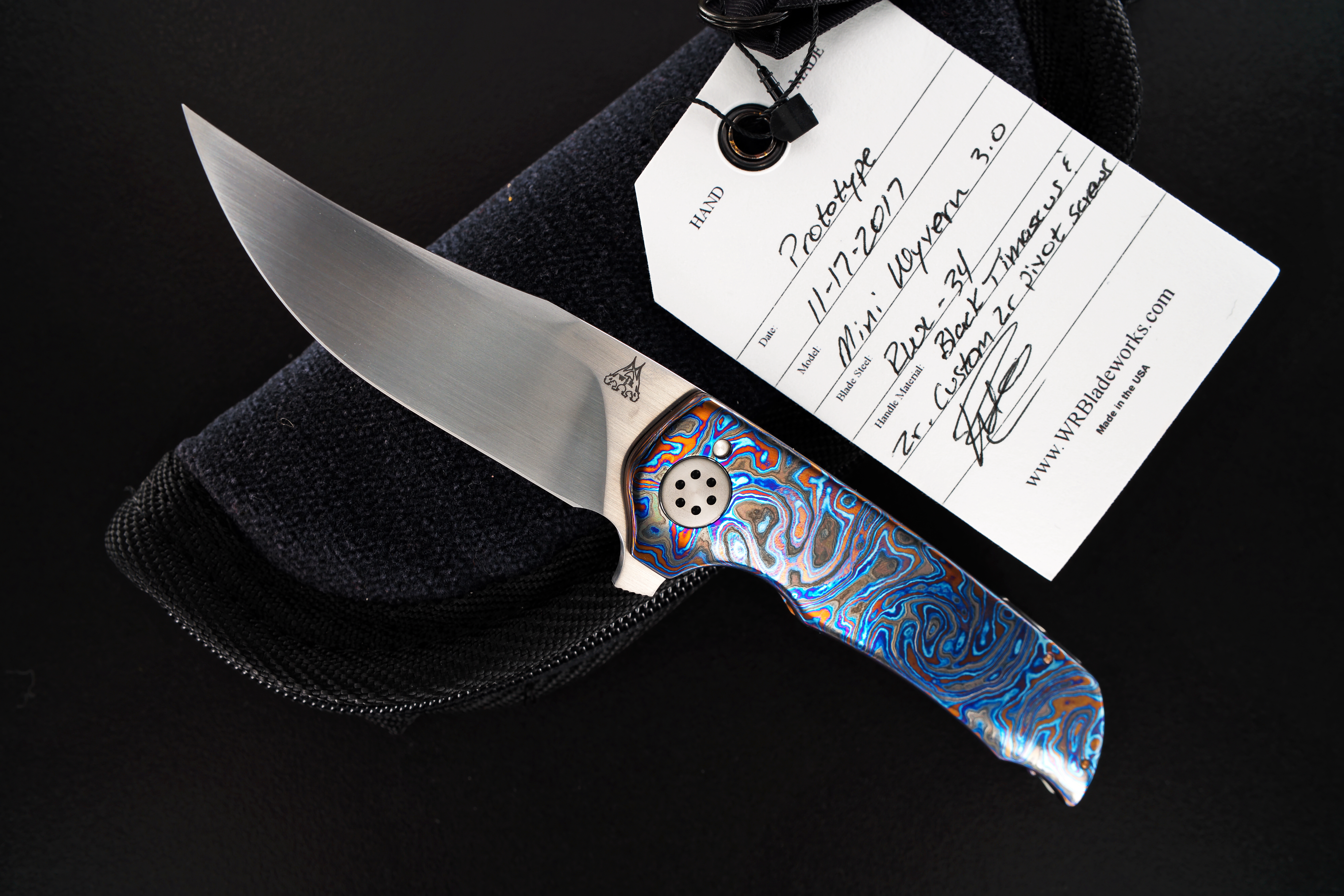 WR Bladeworks Custom Deluxe Mini Wyvern 3.0 Flipper Prototype