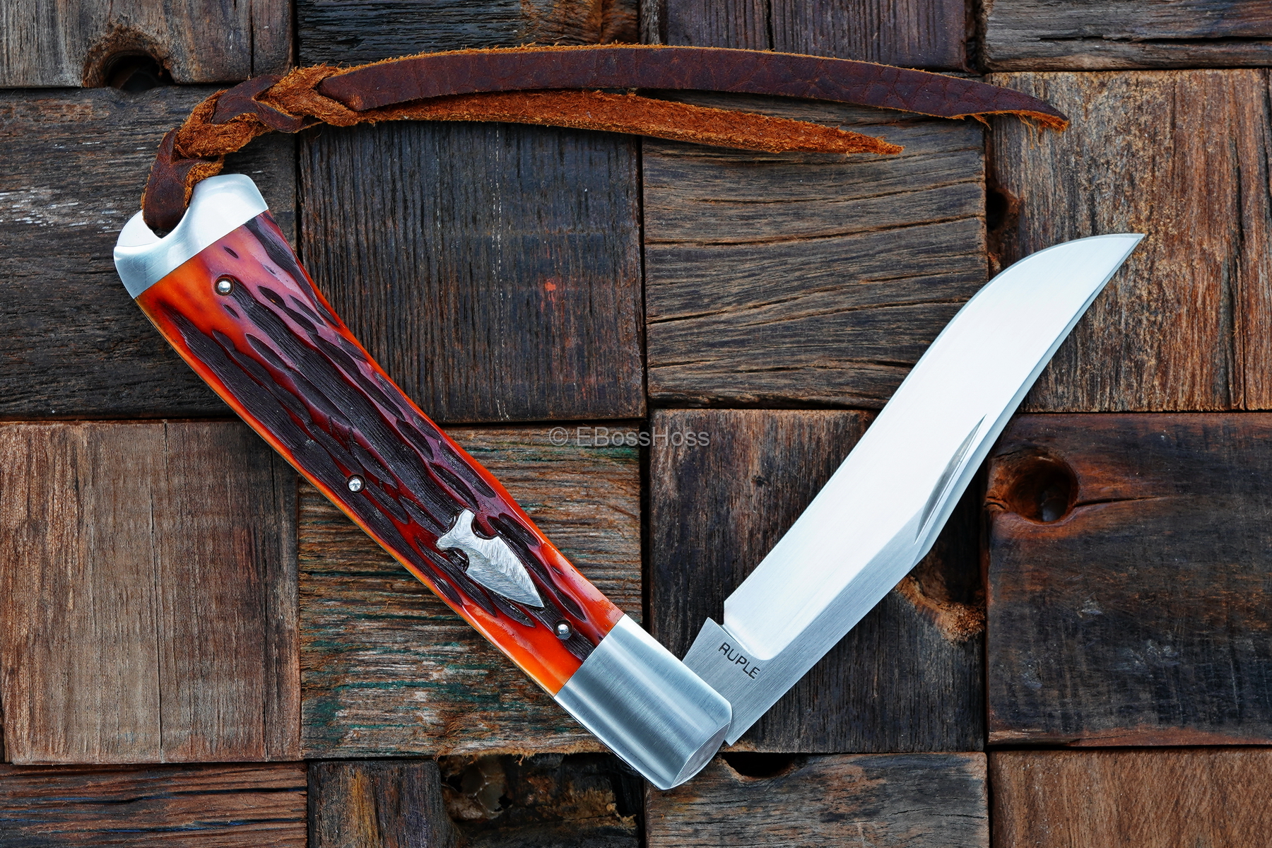 Bill Ruple Custom Single-Blade Trapper
