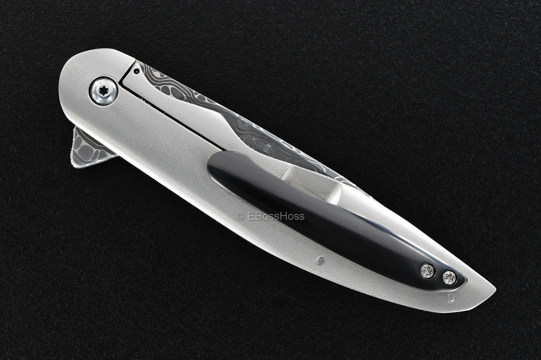 Pat Hammond Custom Tribal-engraved Framelock Flipper