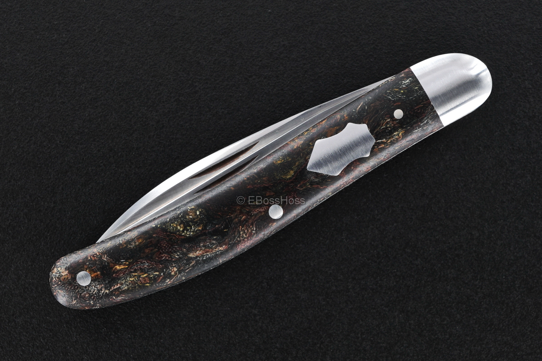 Tony Bose Custom Rag Micarta Serpentine Trapper Slip Joint