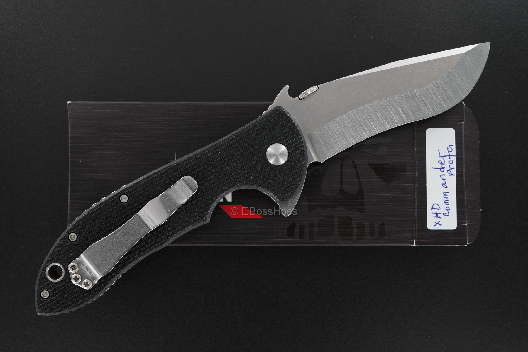 Ernie Emerson X-HD Commander Flipper Prototype Hand-ground by Ernie