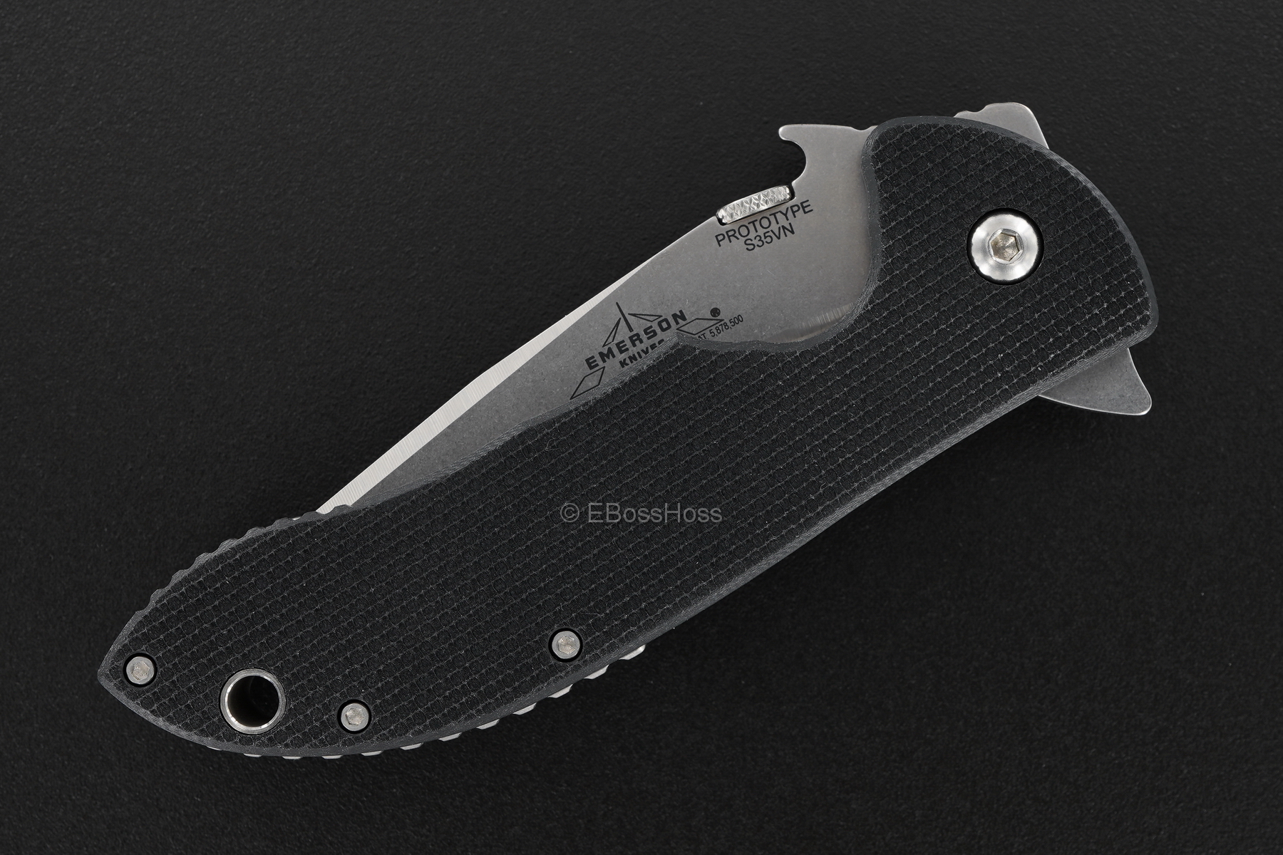 Ernie Emerson X-HD Commander Flipper Prototype Hand-ground by Ernie