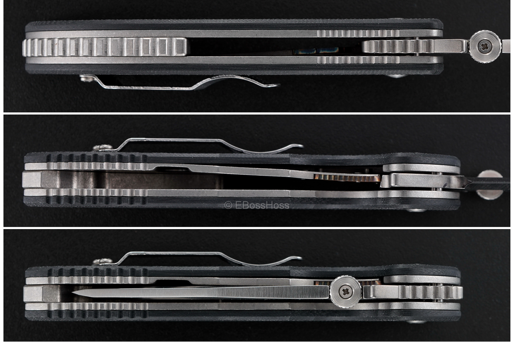 Ernie Emerson X-HD Commander Flipper Prototype Hand-ground by Ernie