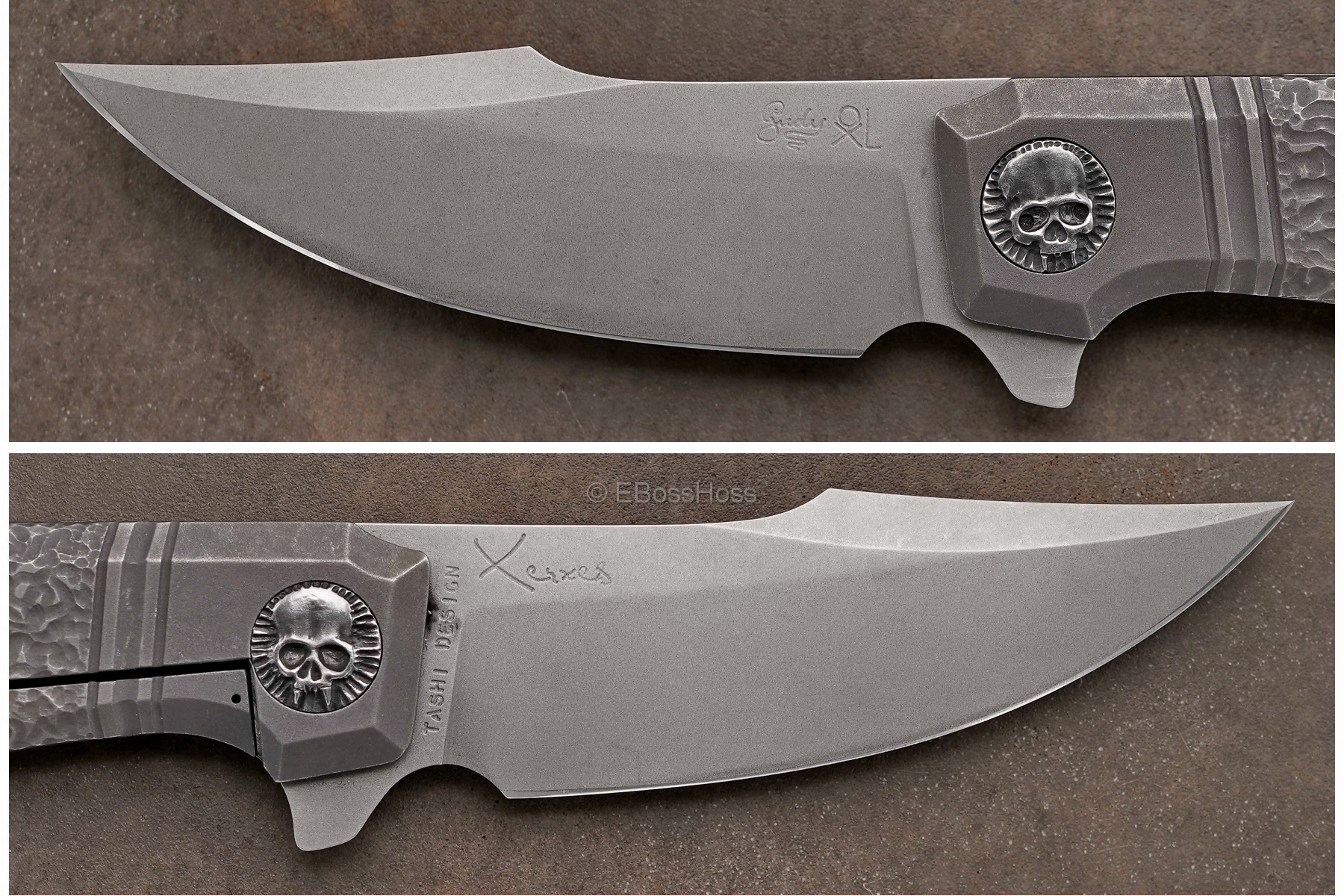 Gudy van Poppel Custom Engraved Xerxes Flipper Collaboration PROTOTYPE