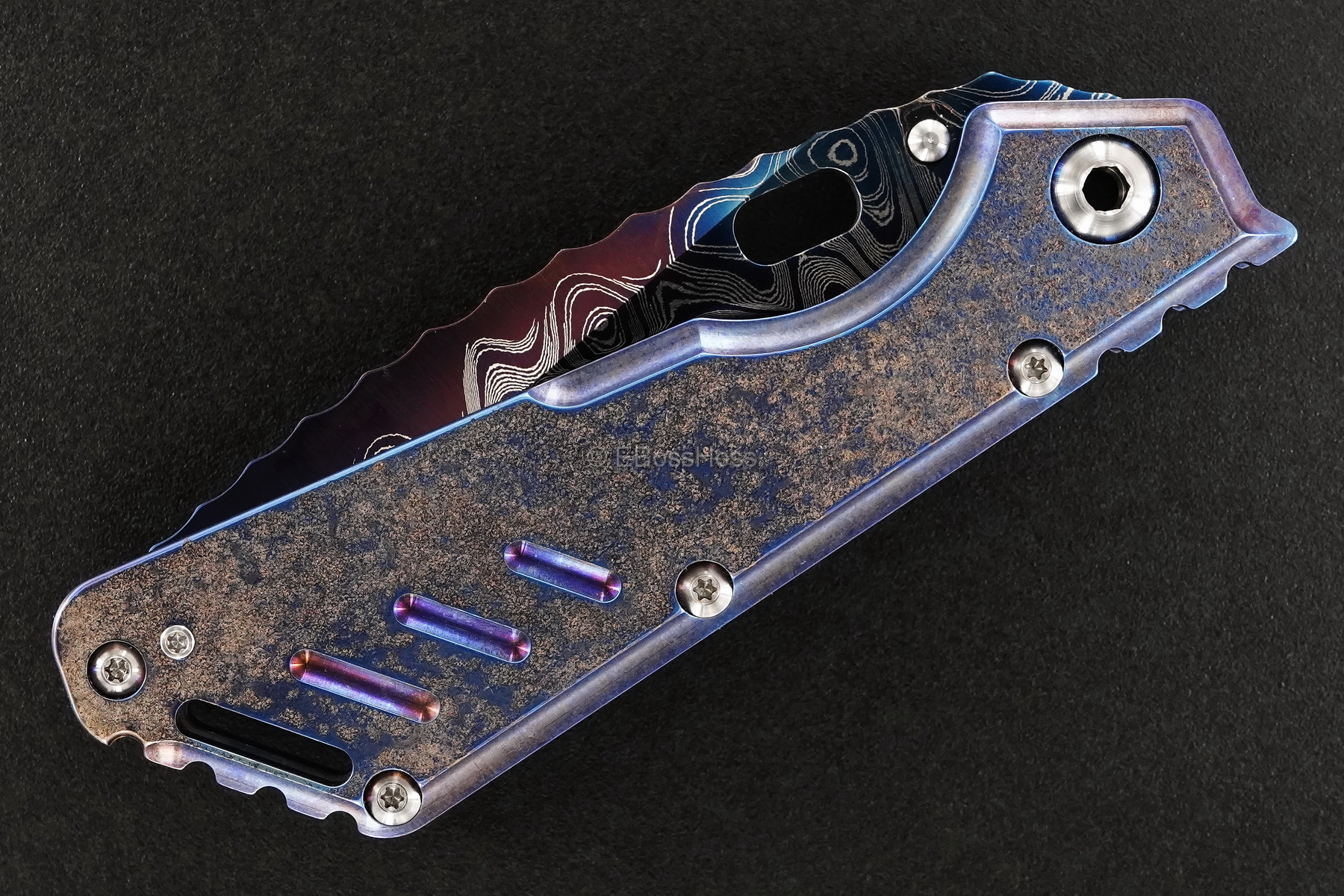 Mick Strider Custom (MSC) Cobalt-Damascus XL - Nightmare Tanto
