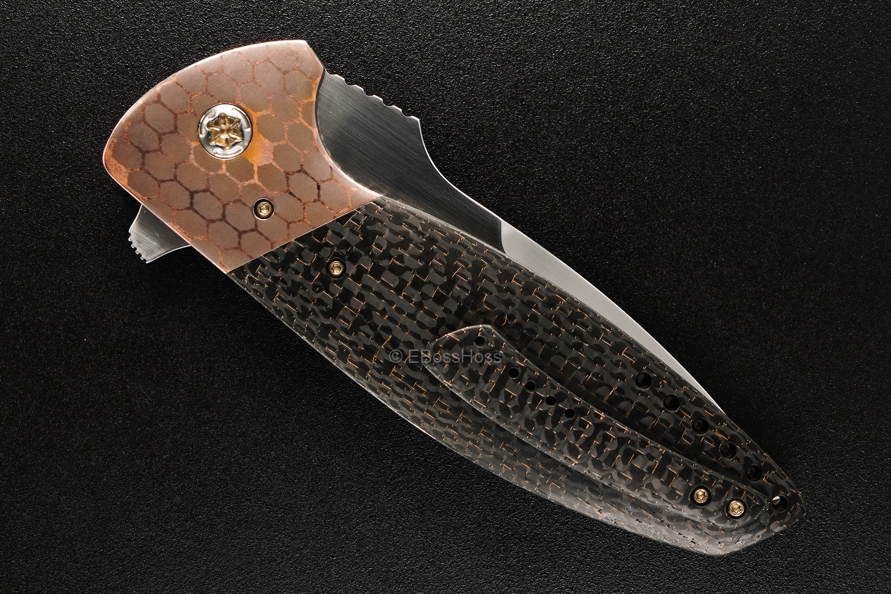 Peter Carey Custom Deluxe Cayman XL Tanto Flipper
