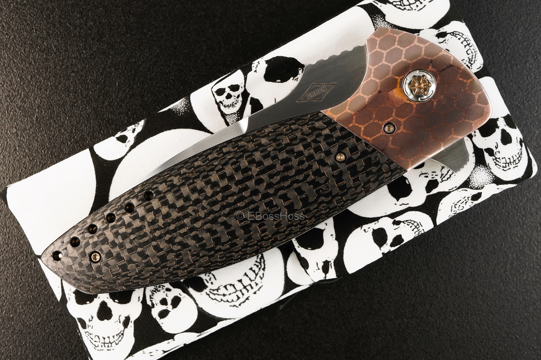 Peter Carey Custom Deluxe Cayman XL Tanto Flipper