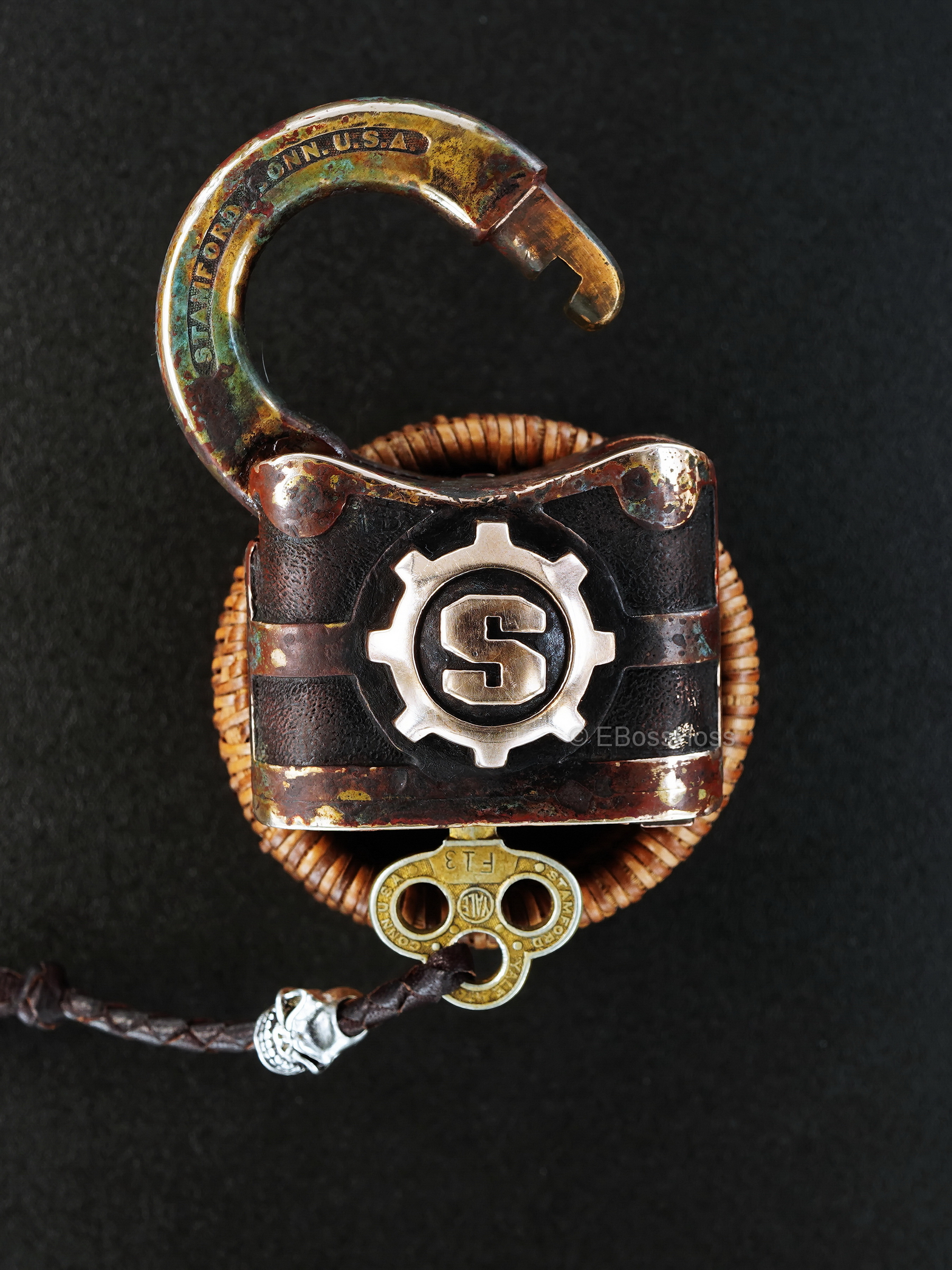 Starlingear Starlingear Custom Brass Yale Lock & Key, and Leather Case