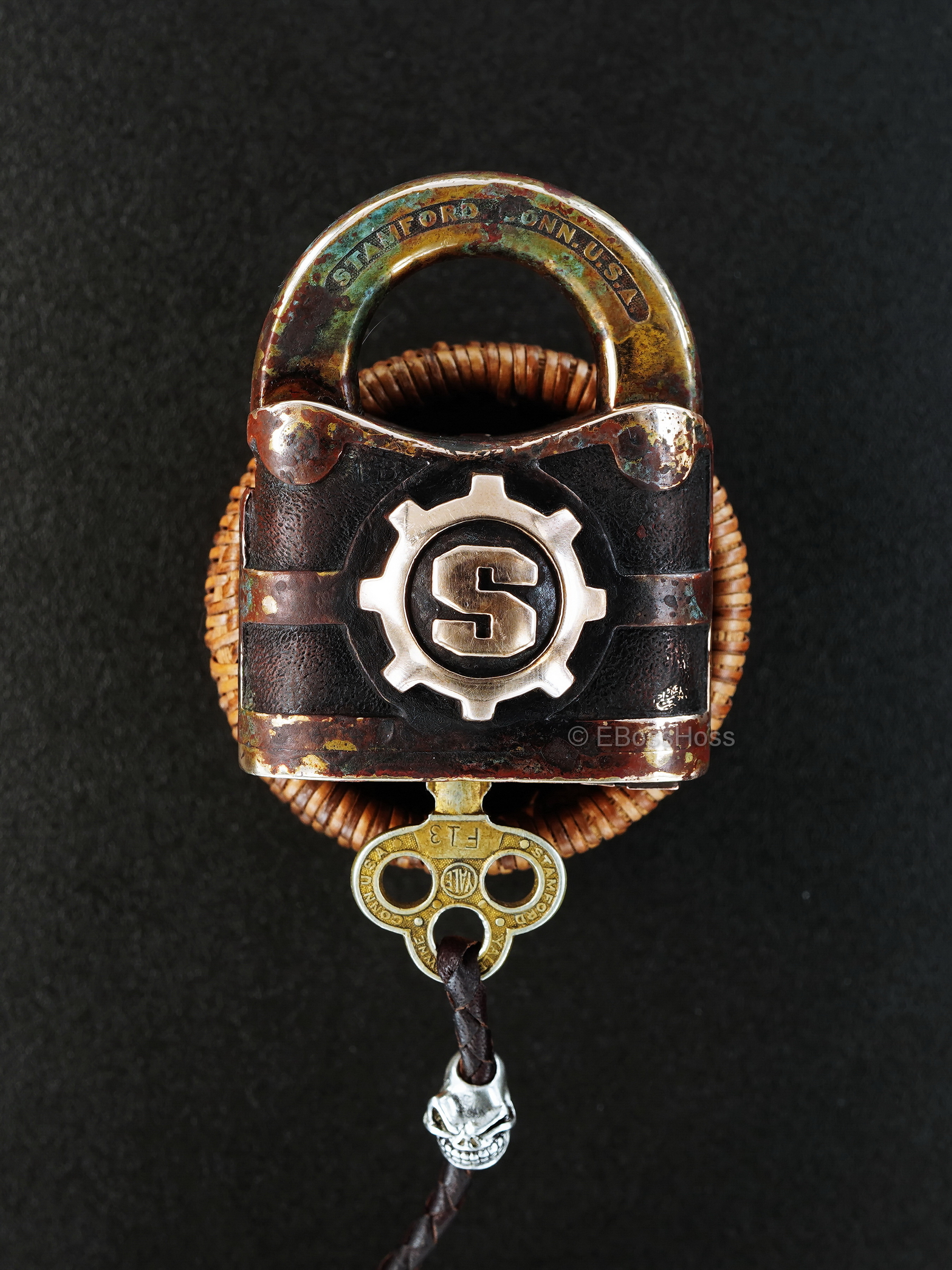 Starlingear Starlingear Custom Brass Yale Lock & Key, and Leather Case