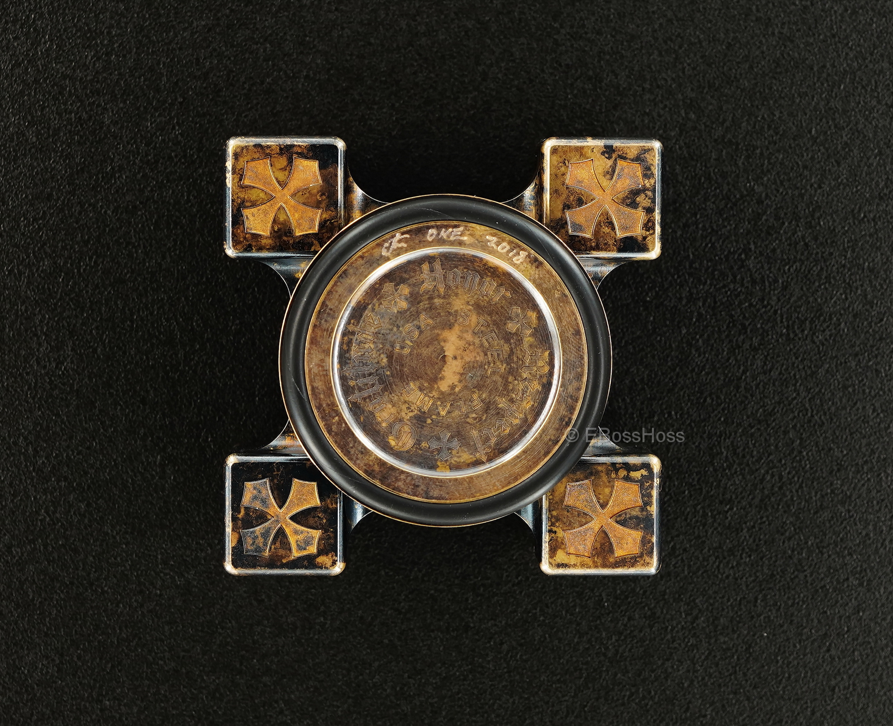 Steel Flame Derrick Obatake -ONE- Custom XL Darkness Sledge Ring Spin