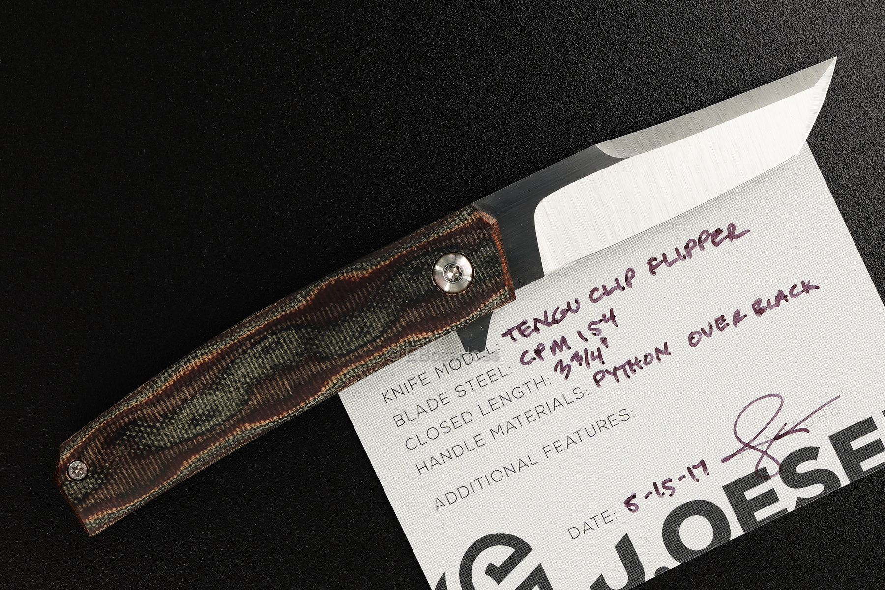 Jared Oeser Custom Tengu Clip Flipper