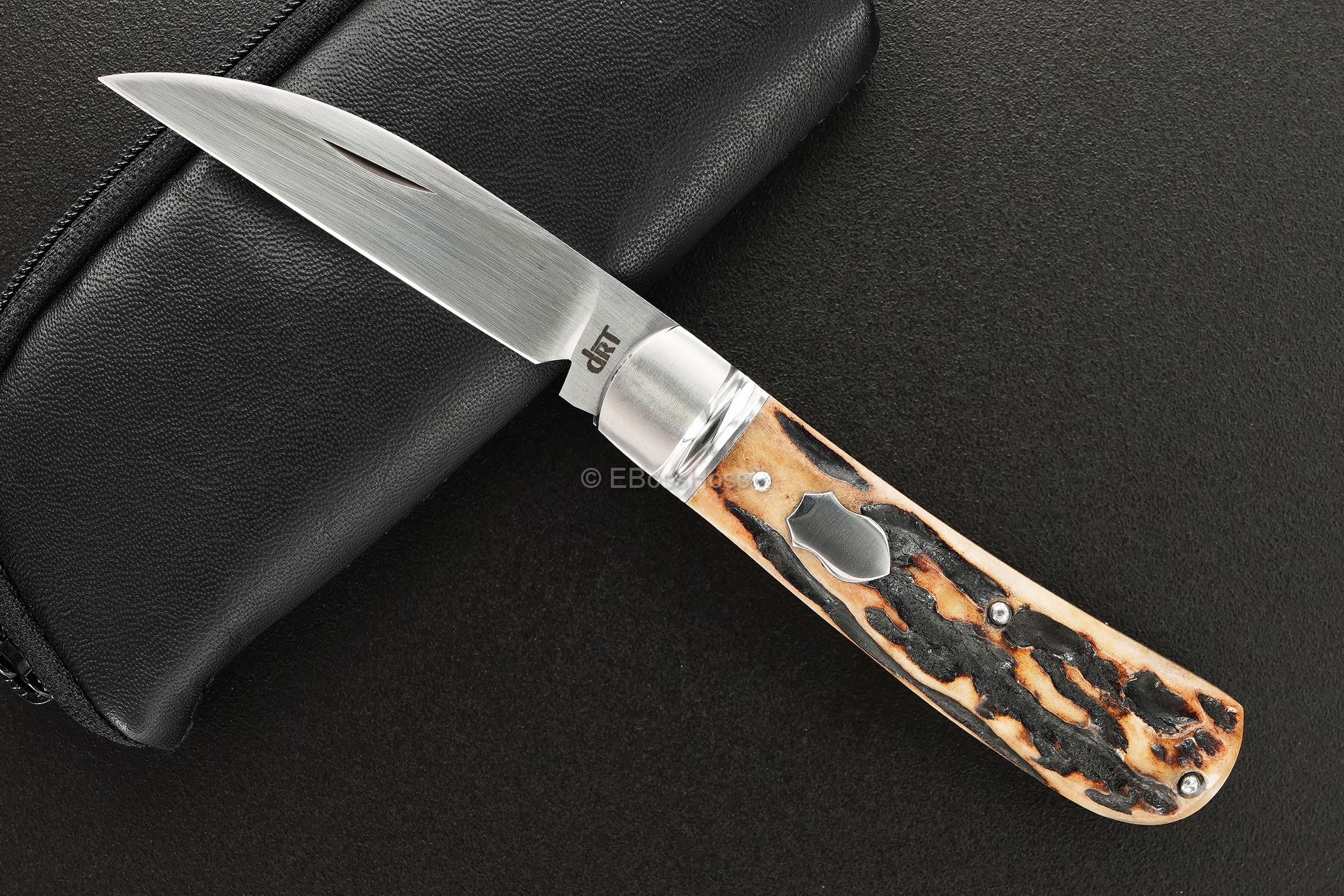 Dr T Knives / David Taber Custom Bolstered Swayback Jack Knife