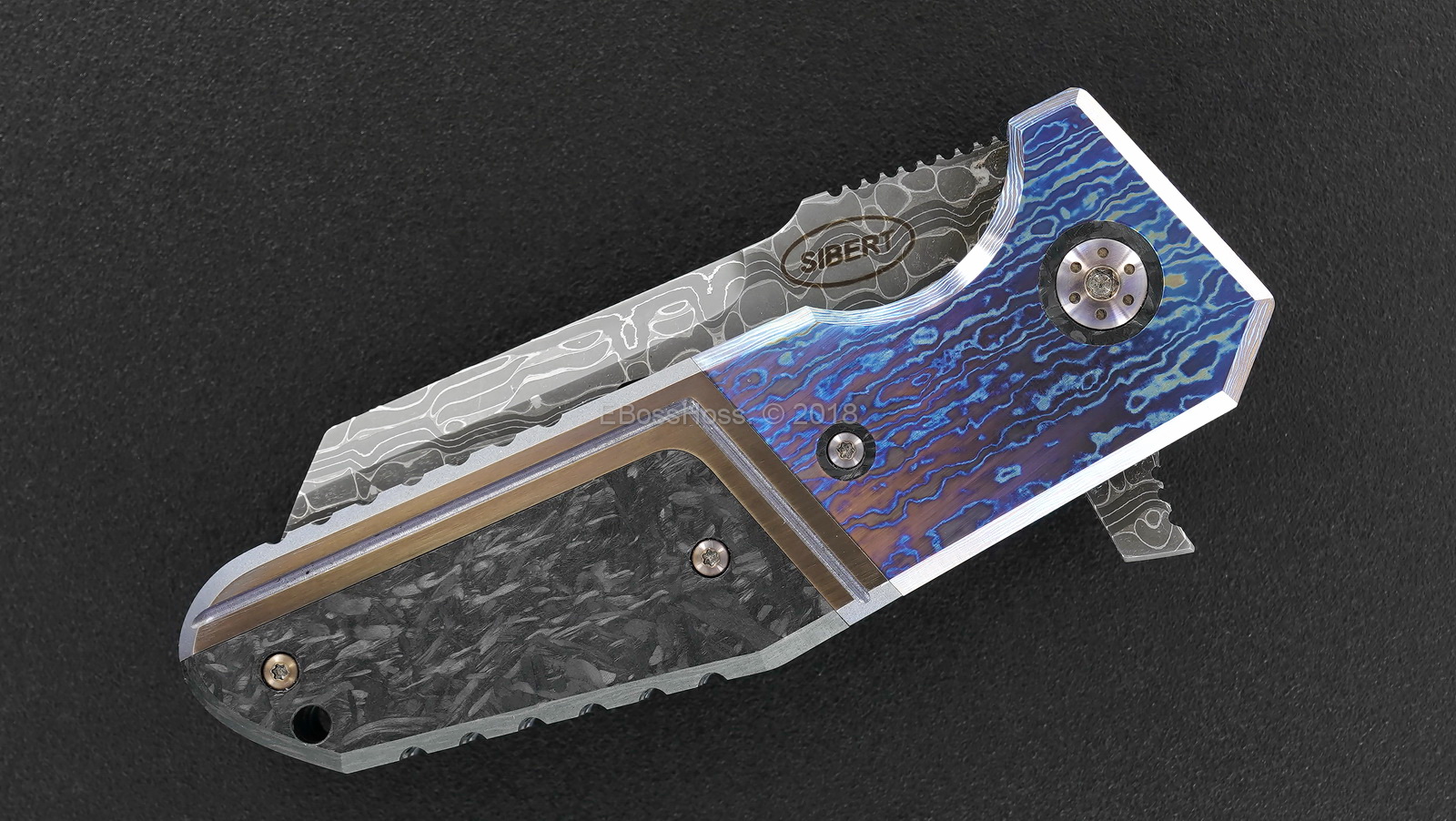 Shane Sibert Custom Very Deluxe Bolsterlock Pocket Rocket Flipper